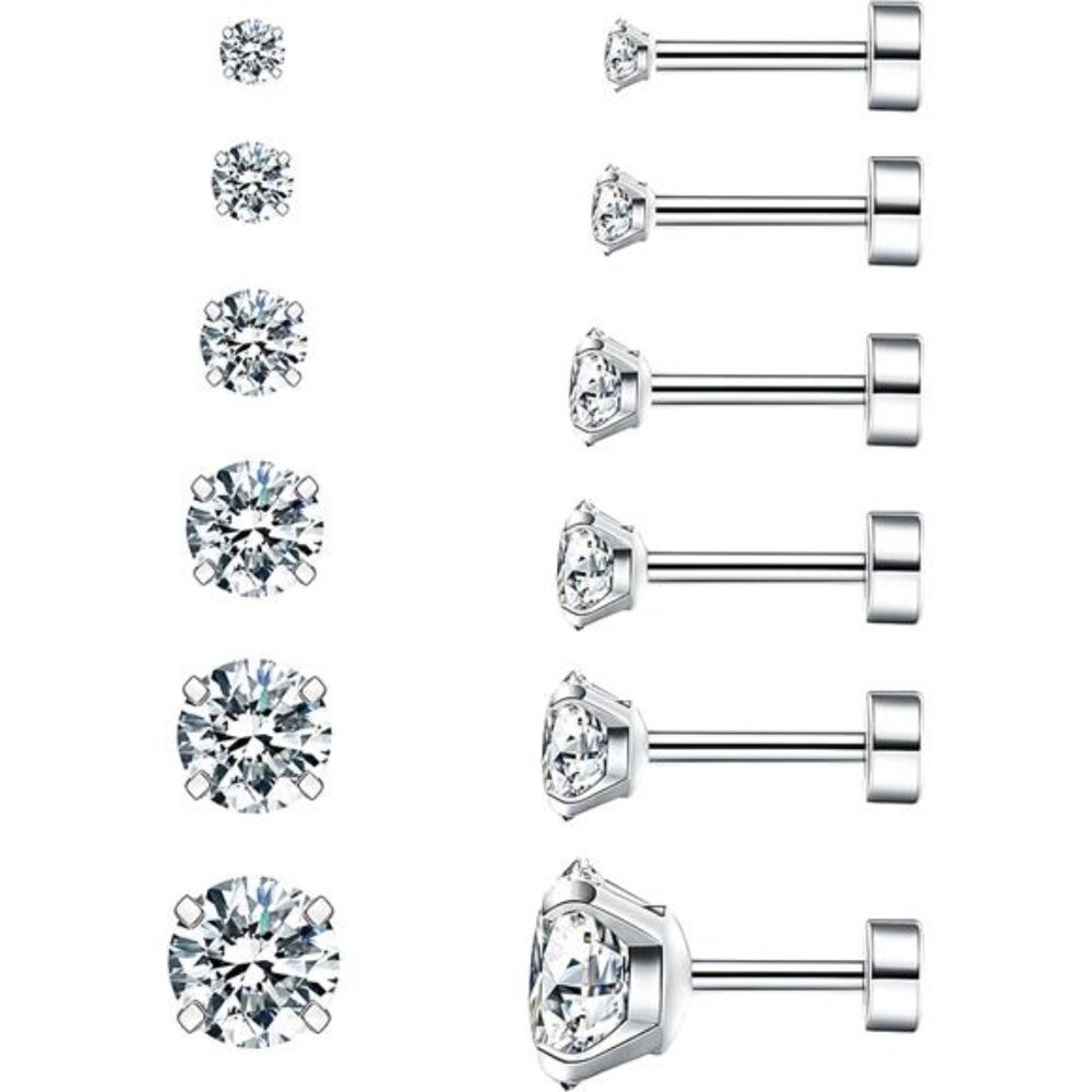 Cubic Zirconia Hypoallergenic Women's Earrings Men's Earrings Women's Earrings